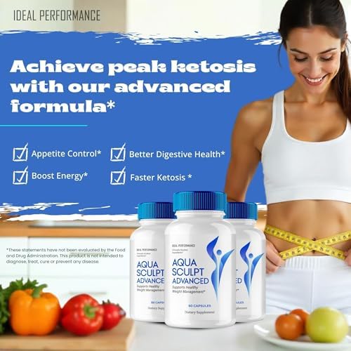 Cápsulas Aqua Sculpt, Suplemento Oficial de Aqua Sculpt - Máxima Potencia, Cápsulas Keto Naturales para Mantener un Estilo de Vida Activo y Metas de - imagen 5