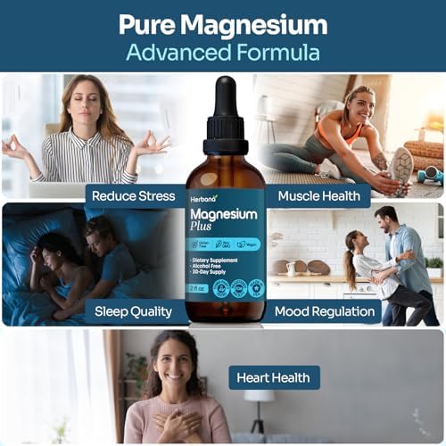 Complejo de Magnesio Plus 2 oz - Gotas Líquidas de Citrato, Glicinato y L-treonato de Magnesio con Vitaminas B6, D y C - Alta Potencia y 100% - imagen 2
