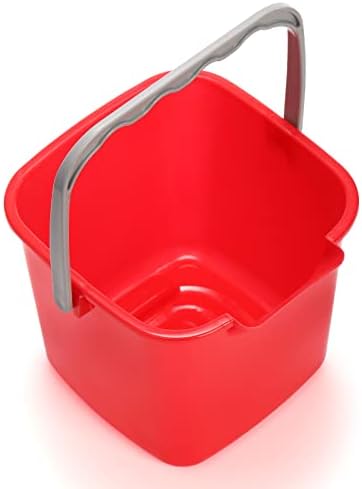 Cubetas Desinfectantes Peohud 4 Piezas, Cubo de Limpieza Pequeño de 3 Cuartos, Cubeta Cuadrada con Pico y Asa para Hogar, Oficinas y Uso Comercial - imagen 3
