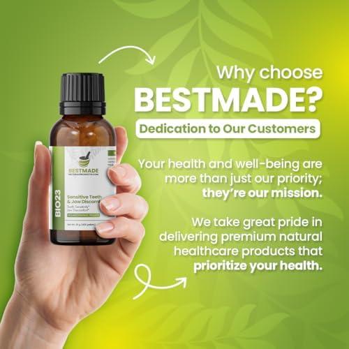 Bestmade Natural Products Apoyo para Dolor de Muela y Nervios en la Mandíbula BIO23 - Alivio para Sensibilidad Dental y Malestar Oral, 350 Pellets - imagen 7