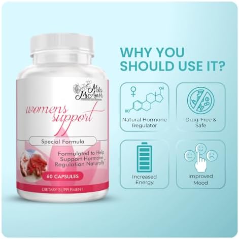 Suplemento Mila Miamor para Mujeres - Regulador Hormonal con Ingredientes Naturales - Soporte de Estrógeno, Menopausia y Antioxidante - 60 Cápsulas - - imagen 2