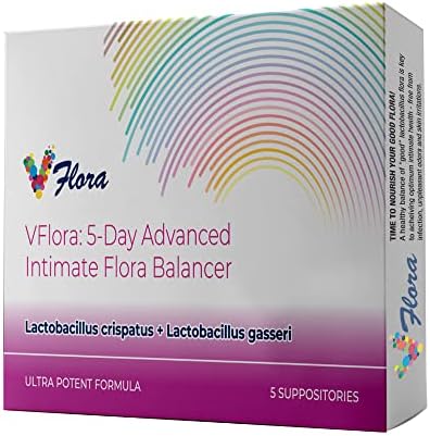 VagiBiom Vflora de 5 Días (Lactobacillus crispatus + L. gasseri) para Equilibrar la Flora Intima. Ultra Potente y 100% Natural Vegano (5 Supositorios) - imagen 1