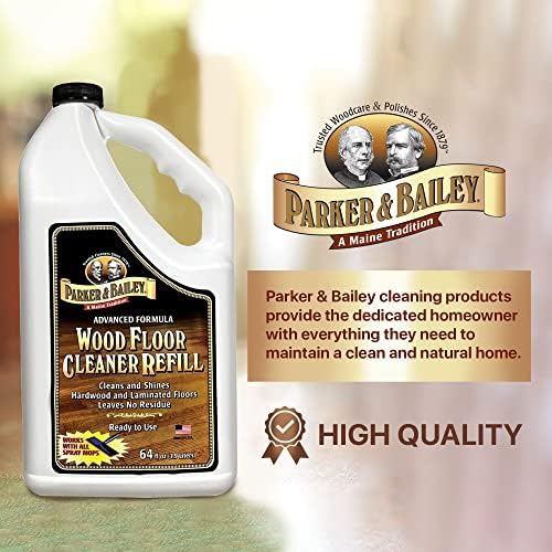 Limpiador de Pisos de Madera Parker & Bailey – Para Pisos de Madera, Laminados o Acabados Falsos. Restaurador de Brillo, Limpiador Superficial, 64oz - imagen 3