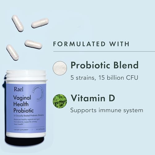 Suplemento Rael Probiotics para Mujeres - Equilibrio de pH con Prebióticos, Salud Inmunológica Vaginal (30 Porciones) - imagen 3