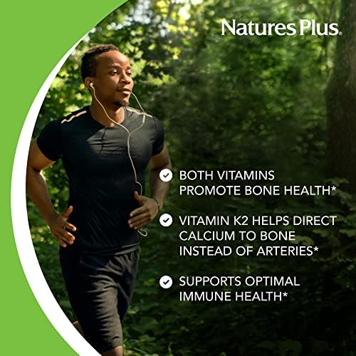 Vitaminas D3 (1000 UI) y K2 (100 mcg) de NaturesPlus - Vegetarianas, Sin Gluten - 90 Cápsulas, 90 Porciones - imagen 4