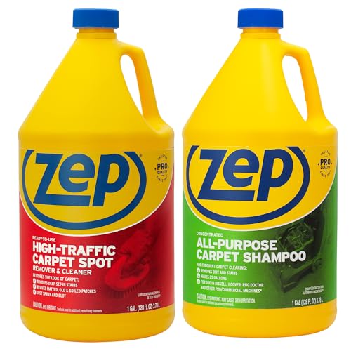 Removedor de manchas para alfombra de alto tráfico Zep 1 Gal (1 unidad) y concentrado de champú para alfombra 1 Gal (1 unidad) ECBD011 - Cuidado - imagen 5