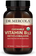 Suplementos Dietéticos Masticables de Vitamina B12 Orgánica Dr. Mercola, 30 Porciones (30 Tabletas), Sabor Natural a Cereza, Sin GMO, Sin Gluten, Sin - imagen 1