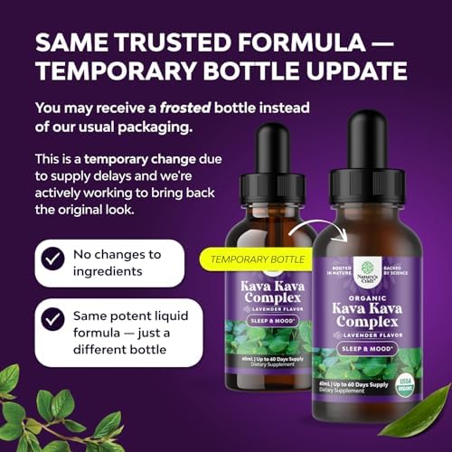 Gotas Líquidas Orgánicas de Kava Kava de Natures Craft - Sabor Lavanda - Suplemento Herbal de Acción Rápida para el Ánimo - Tónico Relajante para - imagen 4