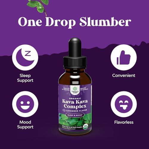 Gotas Líquidas Orgánicas de Kava Kava de Natures Craft - Sabor Lavanda - Suplemento Herbal de Acción Rápida para el Ánimo - Tónico Relajante para - imagen 6