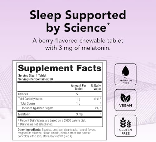 Suplemento de Melatonina Theralogix Theratonin - Suministro para 90 Días - Apoyo para el Sueño - Suplemento para la Fertilidad - Certificado NSF - 90 - imagen 2