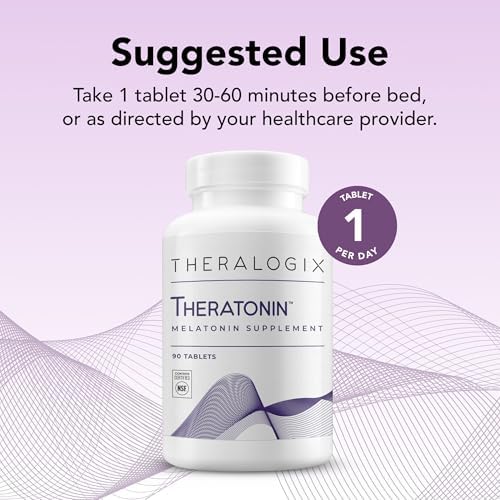 Suplemento de Melatonina Theralogix Theratonin - Suministro para 90 Días - Apoyo para el Sueño - Suplemento para la Fertilidad - Certificado NSF - 90 - imagen 3