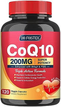 Quinovit CoQ10 200mg con PQQ y Shilajit - Alta Absorción con Bioperine - Suplemento Antioxidante para Corazón, Cerebro y Energía - 120 Cápsulas - imagen 1
