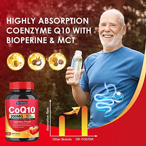 Quinovit CoQ10 200mg con PQQ y Shilajit - Alta Absorción con Bioperine - Suplemento Antioxidante para Corazón, Cerebro y Energía - 120 Cápsulas - imagen 4