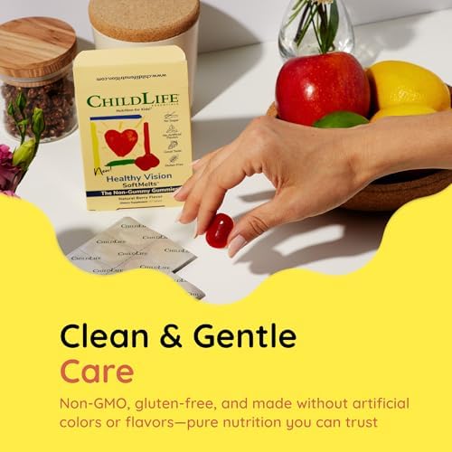 CHILDLIFE ESSENTIALS Suplementos de Visión Saludable para Niños - Gomas de Luteína y Zeaxantina, Sabor a Frutos Rojos, 27 Tabletas - imagen 6