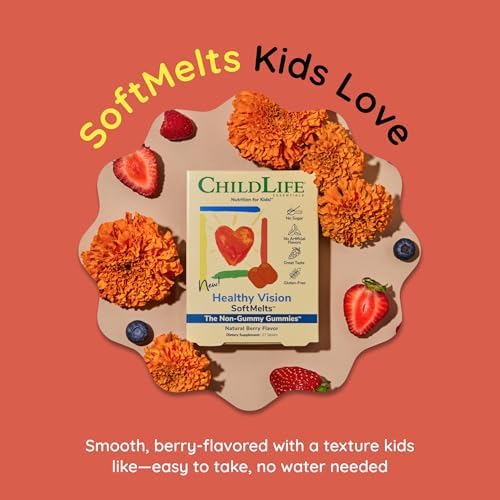 CHILDLIFE ESSENTIALS Suplementos de Visión Saludable para Niños - Gomas de Luteína y Zeaxantina, Sabor a Frutos Rojos, 27 Tabletas - imagen 7