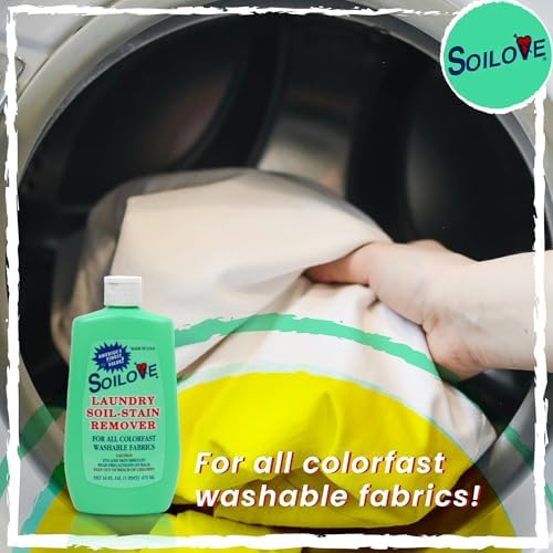 Soilove Quitamanchas Líquido para Ropa – 6 Botellas (16oz) – Potente Prelavado para Sangre, Grasa, Tinta, Hierba, Comida y Más – Fórmula Avanzada - imagen 4