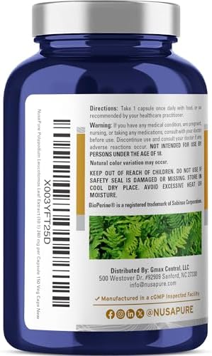 Cápsulas NusaPure de Polipodio y Nicotinamida, 240 mg, 150 Veganas (Sin OGM, Sin Soja) - imagen 3