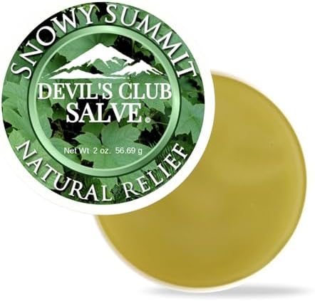 Salve Artesanal Snowy Summit de Alaska con Extracto de Devil's Club - Ungüento para la Piel con Aroma Suave - Fórmula Herbal Premium - Hecho en EE. - imagen 2