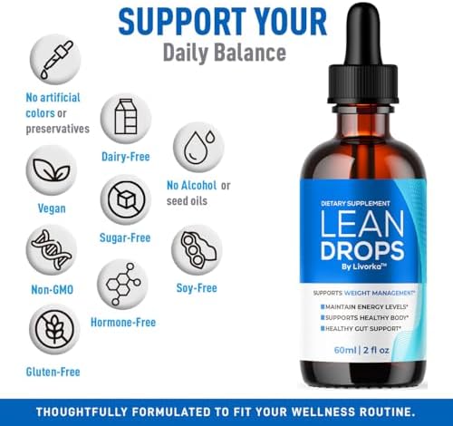 Lean Drops – Fórmula Líquida Oficial LeanDrops, Suplemento Natural Premium, Apoyo para el Bienestar y la Salud, 1 Botella para 1 Mes - imagen 5