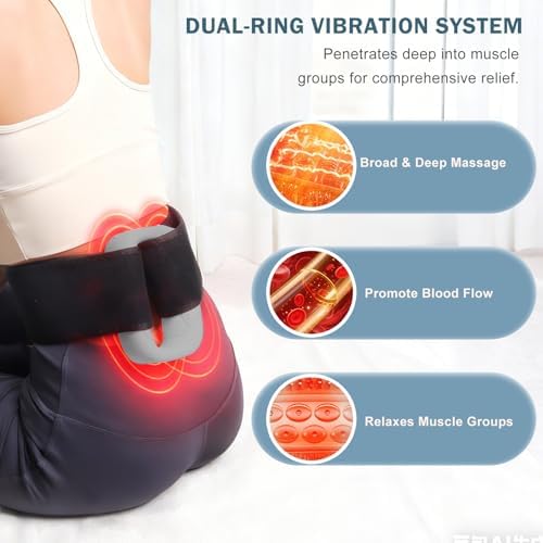 Masajeador Eléctrico Multifuncional de Anillo para Cuerpo Completo, 3 Modos y 6 Intensidades, Vibración de Tejido Profundo, Ideal para Recuperación - imagen 3