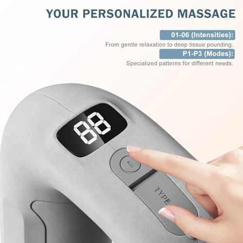 Masajeador Eléctrico Multifuncional de Anillo para Cuerpo Completo, 3 Modos y 6 Intensidades, Vibración de Tejido Profundo, Ideal para Recuperación - imagen 5