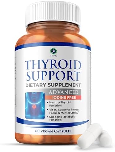 Suplemento de Soporte para Tiroides para Mujeres – Fórmula Libre de Yodo con Selenio, Zinc y Ashwagandha – Apoya Energía, Metabolismo y Balance - imagen 1