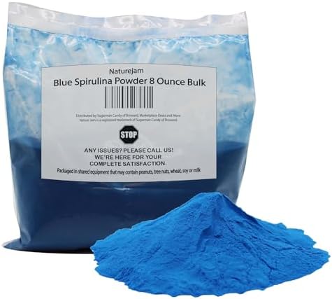 Polvo de Espirulina Azul Naturejam 8 Onzas - Grado Culinario Premium para Smoothies en Presentación a Granel. - imagen 1