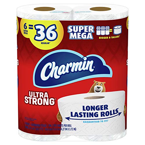 Papel Higiénico Charmin Ultra Strong, 6 Rollos Súper Mega = 36 Rollos Regulares - imagen 4