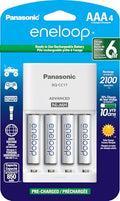Cargador de Baterías Panasonic K-KJ17M3A4BA con 4 Pilas Recargables AAA eneloop de 2100 Ciclos - imagen 1