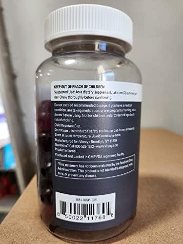 Gomitas de Fibra Prebiótica Viteey para Adultos, 5g - Suplemento Digestivo Sin Azúcar, Vegano y Sin Gluten - 120 Unidades - imagen 8