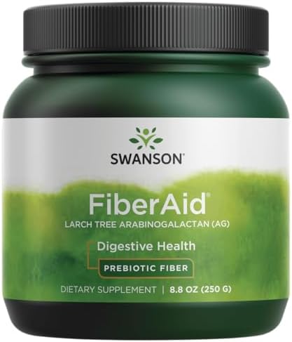 Swanson FiberAid - Polvo de Arabinogalactano de Pino Larch - Mezcla de Bebida de Fibra para la Salud Digestiva - (250g) - imagen 1