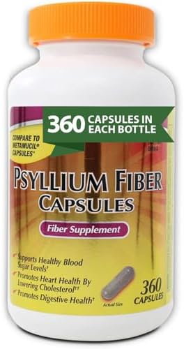 Cápsulas de Fibra de Psyllium KS, 360 piezas, Apoya la Salud Digestiva, Sin Gluten, Suplemento de Fibra Natural para el Bienestar Diario - imagen 1