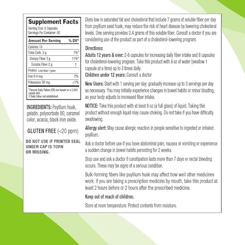 Cápsulas de Fibra de Psyllium KS, 360 piezas, Apoya la Salud Digestiva, Sin Gluten, Suplemento de Fibra Natural para el Bienestar Diario - imagen 2