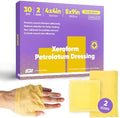 30 CT Xeroform Vendaje de Petrolato – Compresas de Gasa No Adhesivas – Vendaje Oclusivo de 4 x 4 y 5 x 9 – Gasa Estéril de Malla Fina para Cuidado de - imagen 1
