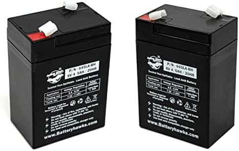 Paquete de 2 Baterías Selladas de Plomo Ácido 6V 4.5AH UB645 ELB-0604 para Señal de Salida y Luz de Emergencia SLA0905 AH 4.0 AMP Hora 120255 - imagen 1