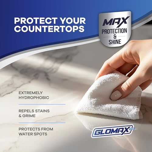 Kit de Spray Cerámico GLOMAX para el Hogar (16 oz) - Brilla, Sella y Protege Superficies de Acero Inoxidable, Vidrio, Cocina y Baño - Hidrofóbico - - imagen 5