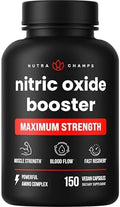 Suplemento de Óxido Nítrico NutraChamps, L-Arginina, L-Citrulina Malato, AAKG, Extracto de Corteza de Pino, Extracto de Semilla de Uva, Potenciador - imagen 1