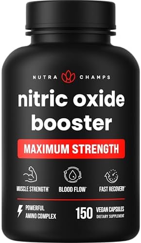 Suplemento de Óxido Nítrico NutraChamps, L-Arginina, L-Citrulina Malato, AAKG, Extracto de Corteza de Pino, Extracto de Semilla de Uva, Potenciador - imagen 1