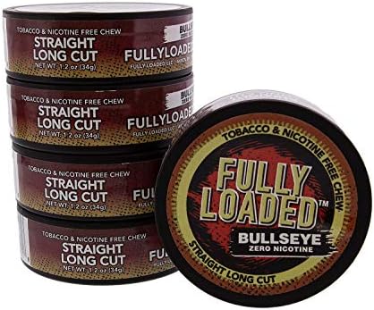 Tabaco de Masticar Sin Nicotina Fully Loaded Bullseye Long Cut Sabor Auténtico - Alternativa de Masticar en Latas - imagen 1