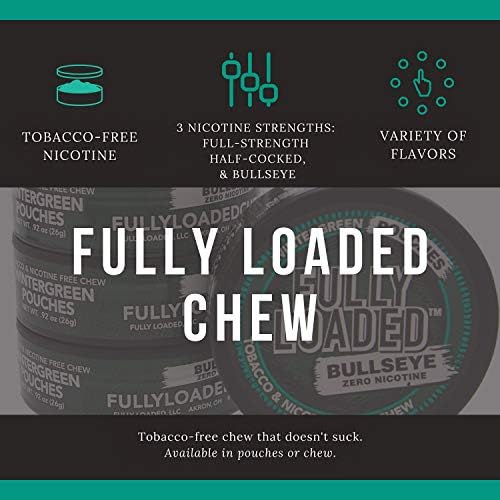 Tabaco de Masticar Sin Nicotina Fully Loaded Bullseye Long Cut Sabor Auténtico - Alternativa de Masticar en Latas - imagen 3
