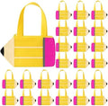 Bolsas de Regalo en Forma de Lápiz H1vojoxo - 24PCS de Bolsas de Mano No Tejidas con Cierre para Agradecimiento a Maestros, Gran Capacidad, - imagen 1