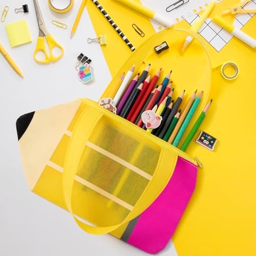 Bolsas de Regalo en Forma de Lápiz H1vojoxo - 24PCS de Bolsas de Mano No Tejidas con Cierre para Agradecimiento a Maestros, Gran Capacidad, - imagen 3