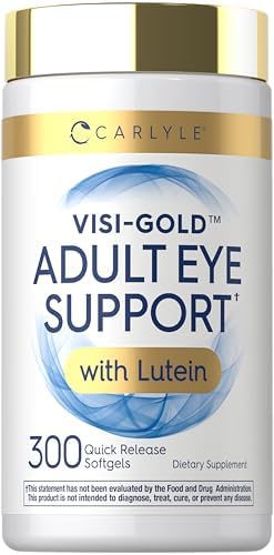 Carlyle Suplemento para la Vista para Adultos | 300 Cápsulas | con Luteína y Zeaxantina | No GMO y Libre de Gluten - imagen 1