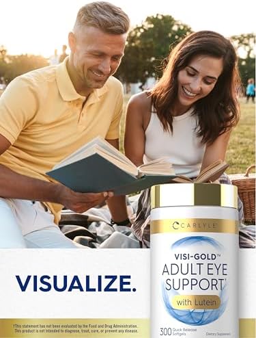 Carlyle Suplemento para la Vista para Adultos | 300 Cápsulas | con Luteína y Zeaxantina | No GMO y Libre de Gluten - imagen 6
