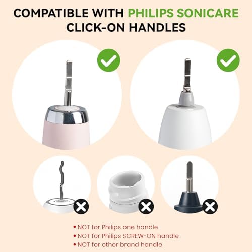 Cabezas de cepillo de dientes PONPACE compatibles con Philips Sonicare, mango de bambú ecológico con cerdas de caballo natural, ultra suaves y de - imagen 3