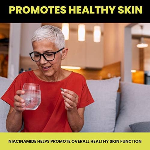 Suplemento de Niacinamida SOLDERM 500mg | Tabletas Vegetarianas y Sin Gluten | Promueve una Piel Saludable | 120 Cápsulas - imagen 4