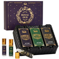 Set de Aceites de Perfume Dukhni Royal Oud - 3 Mini Roll-On de 6ml, Fragancias Islámicas, Regalos para Eid y Ramadán para Hombres y Mujeres - imagen 1