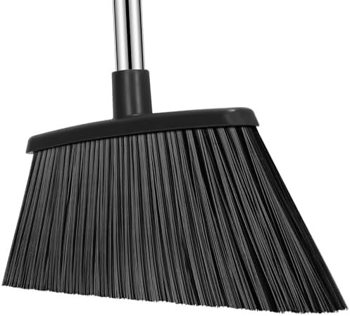 Escoba de Uso Rudo NACENA, Mango de 55 Pulgadas, Escobas de Gran Ángulo para Exterior, 2 Piezas (Negro y Rojo) para Casa, Garage, Oficina y Patio - imagen 8