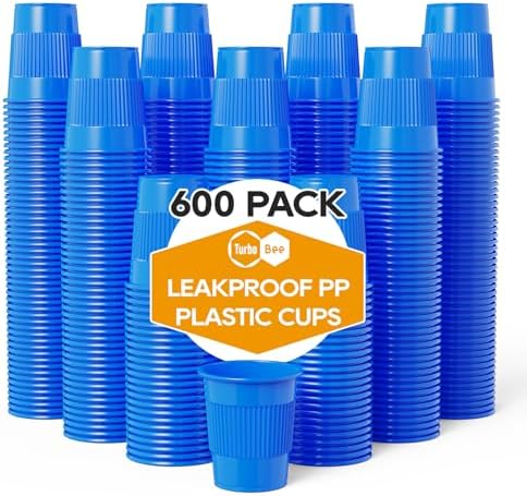 Turbo Bee Paquete de 600 Vasos Plásticos de 3 oz para Baño, Vasos Desechables a Prueba de Fugas para Enjuague Bucal, Ideal para Baños de Invitados - imagen 1