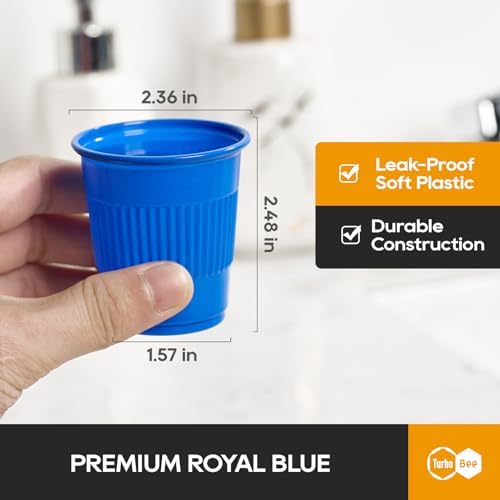 Turbo Bee Paquete de 600 Vasos Plásticos de 3 oz para Baño, Vasos Desechables a Prueba de Fugas para Enjuague Bucal, Ideal para Baños de Invitados - imagen 2